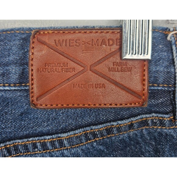 WIES MADE Jeans Sidney Fit 32x32 Button Fly Selvedge Denim Made in USA High Rise - Picture 9 of 12